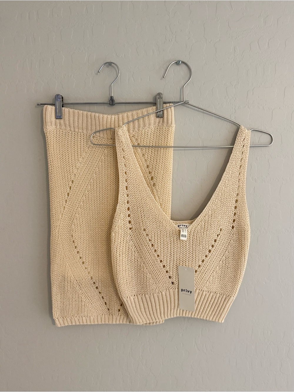 NWT • 2pc Knit Top + Mini Skirt Set - Picture 3 of 10